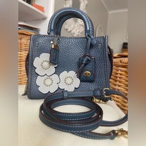 Coach Rogue 17 in Denim with Tearoses